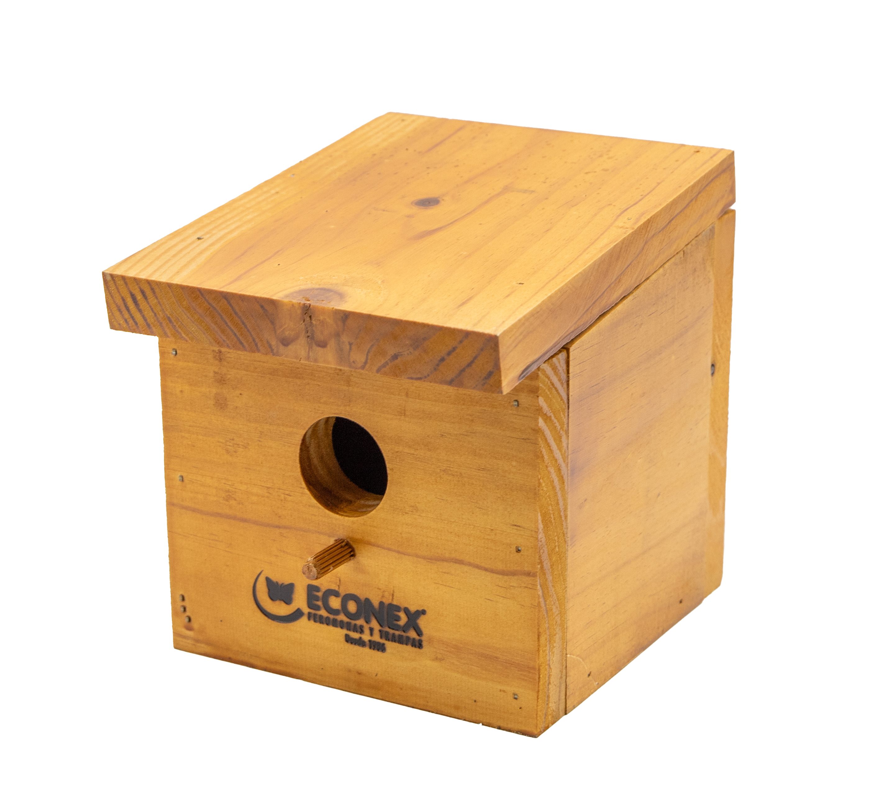 ECONEX NIDAL DE MADERA MACIZA PARA PÁJAROS 